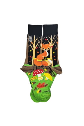 Fox in the Woods Socks from the Sock Panda (Adult Medium)