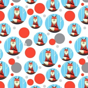 Fox on Tree Stump Premium Gift Wrap Wrapping Paper Roll