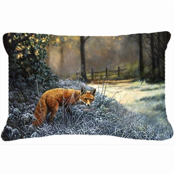 Fox on the Hunt Fabric Decorative Pillow