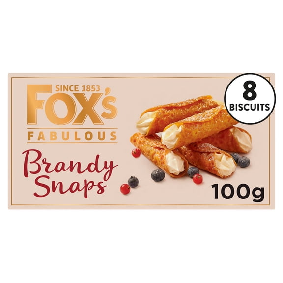 Fox's Fabulous Brandy Snaps 100g, Imported from Britain