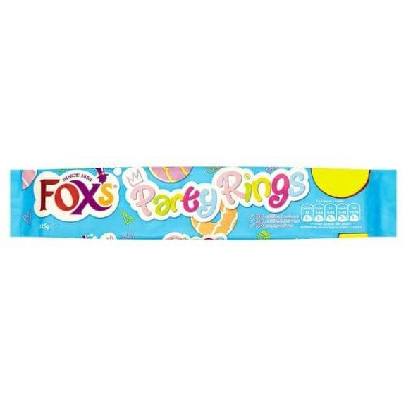 Fox's Party Rings 125G (Pack Of 12)