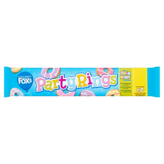 Fox's Party Rings 125g (pack of 12)