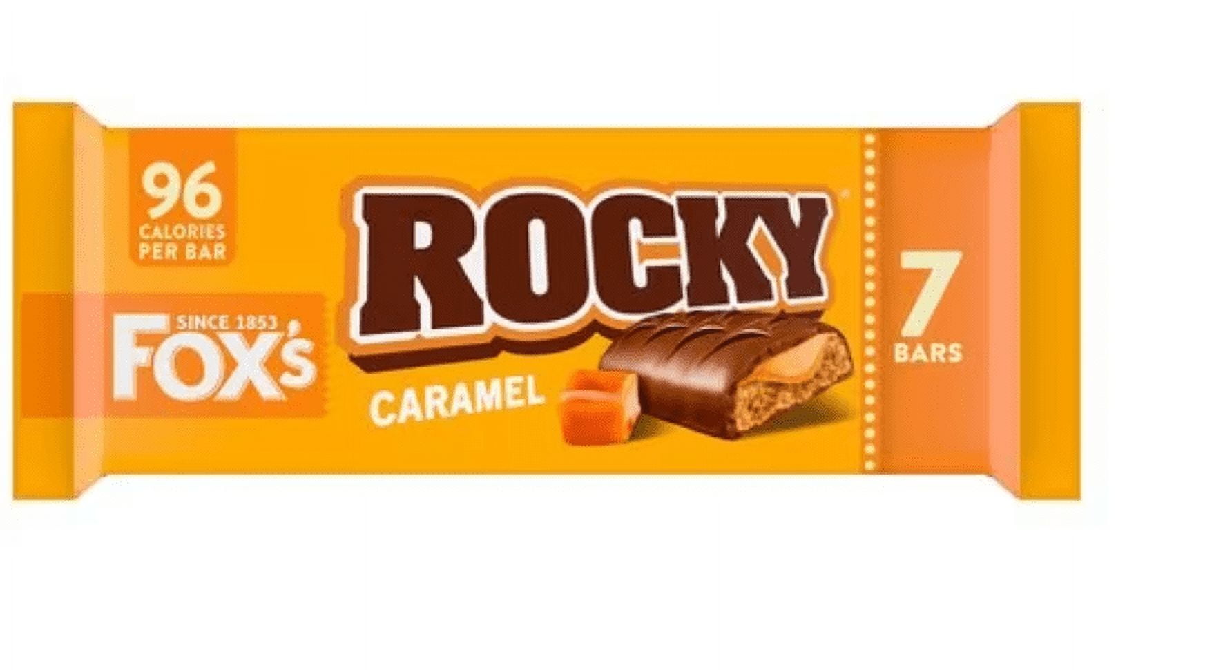 Fox's Rocky Caramel Biscuit Bars 7 x 19g (Pack of 2) 14 Total Bars