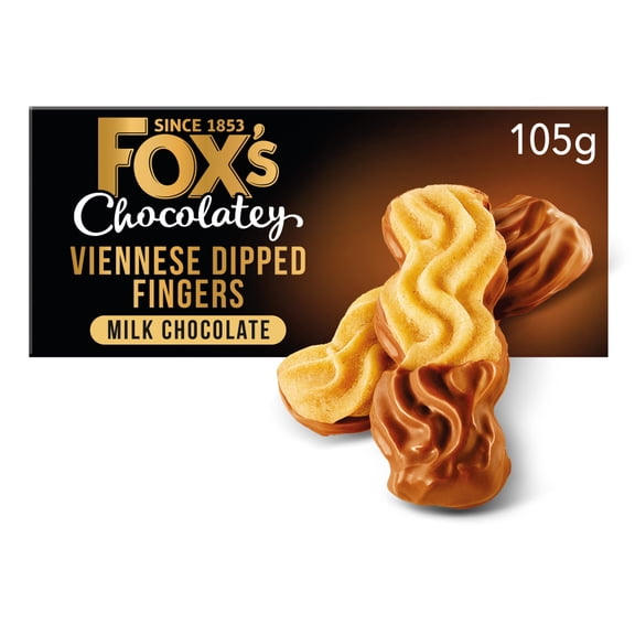 Fox's Viennese Dipped Finger 105g, Imported from Britain