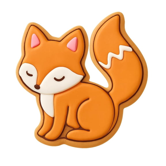 Fox with Tail Up Cookie Cutter & Stamp - 4x3.3 Fun Kitchen Baking