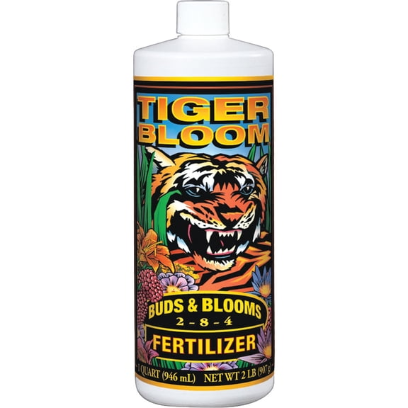 FoxFarm Big Bloom Liquid Plant Fertilizer - Garden Nutrient - 1 Quart Outdoor & Indoor Plant Use, Easy Application