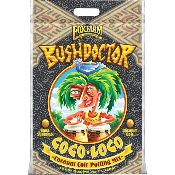 FoxFarm Bush Doctor Coco Loco Potting Mix Soil, 12 qt