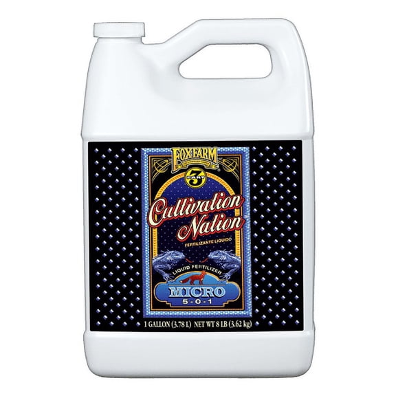 FoxFarm (CNMICROGAL) Cultivation Nation Micro Fertilizer, 5-0-1 (1 Gallon)
