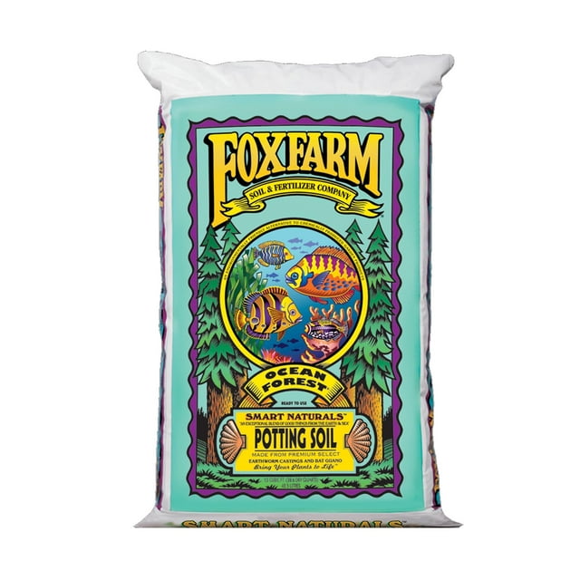 FoxFarm FX14000 Ocean Forest Plant Garden Potting Soil Mix 6.3-6.8 pH, 34 Pounds
