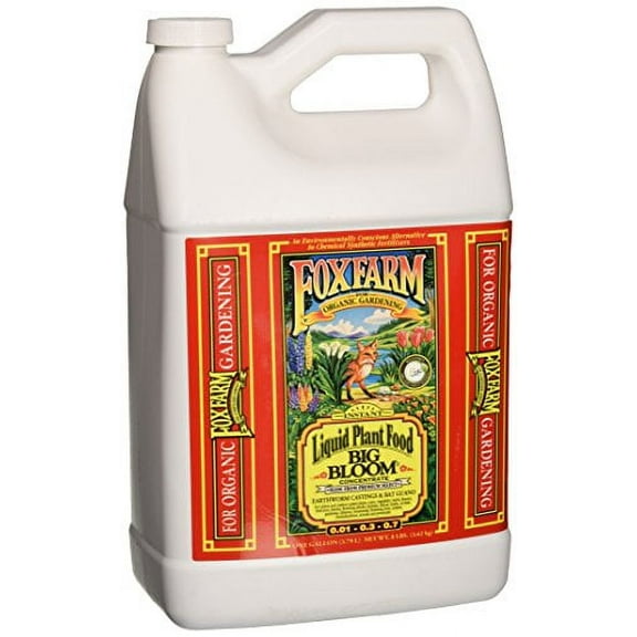 FoxFarm FX14003 1-Gallon FoxFarm Big Bloom Liquid Concentrate 0.01-0.3-0.7