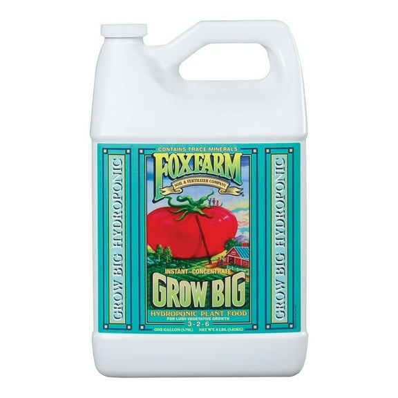 FoxFarm FX14011 Grow Big Hydroponic Liquid Concentrate Fertilizer, 1 Gallon