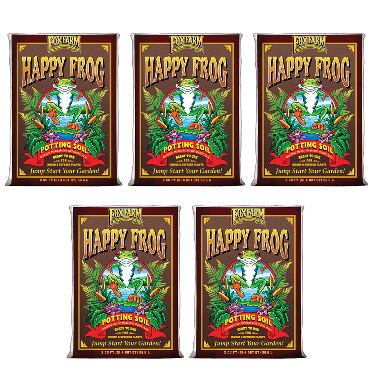 FoxFarm Happy Frog pH Adjusted Potting Soil for Indoor/Outdoor Plants ...