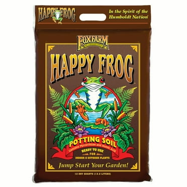 FoxFarm FX14054 Happy Frog Nutrient Rapid Growth Garden Potting Soil, 12 quart