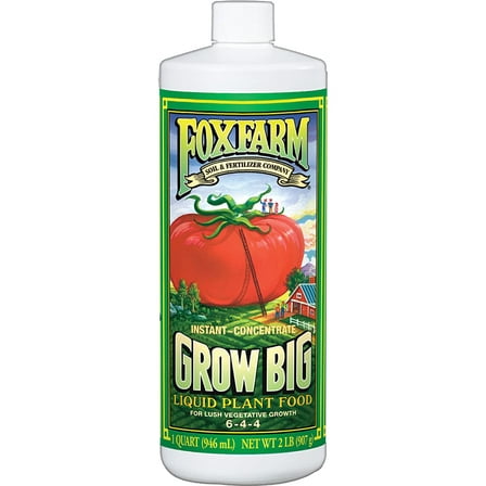 FoxFarm Grow Big Vegetables Synthetic Fertilizer, 1 qt