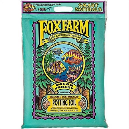FoxFarm Ocean Forest Indoor Outdoor Garden Plant Potting Soil Mix, 12 Quart Bag