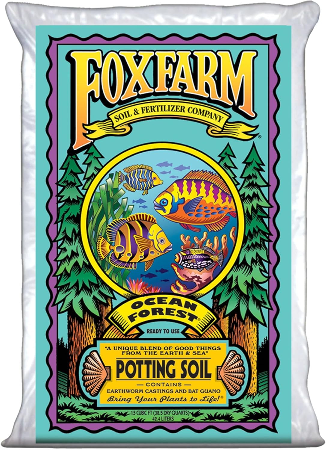 FoxFarm Ocean Forest Potting Soil, 1.5cu ft Light, Aerated Texture
