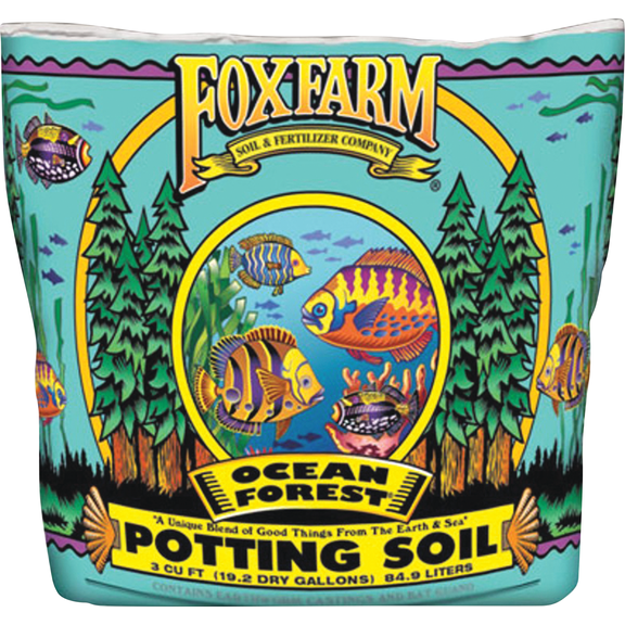 FoxFarm Ocean Forest Potting Soil - Single Pack Outdoor & Indoor Plant Use, Easy Application