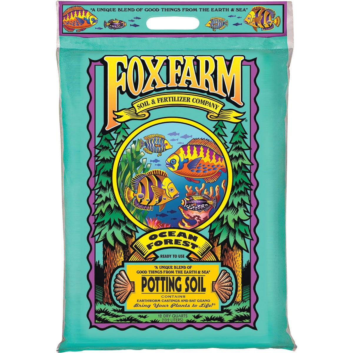 FoxFarm Ocean Forest Premium Potting Soil, 12 qt., 2 Pack