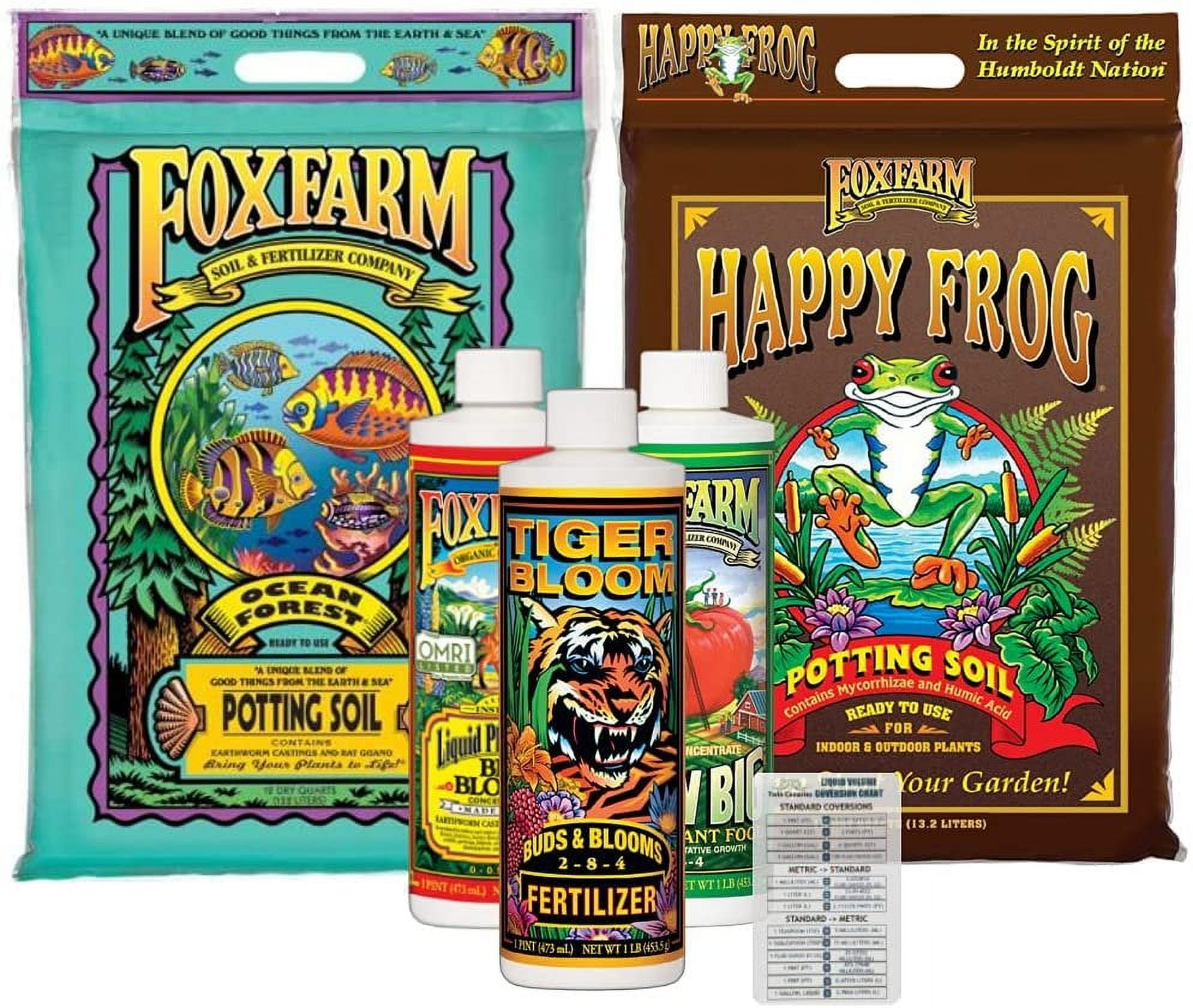 FoxFarm Plant Fertilizer Bundle Big Bloom, Grow Big, Tiger Bloom (16