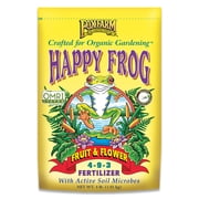 FoxFarm Smart Naturals Happy Frog Fruit and Flower Fertilizer, 4 lb
