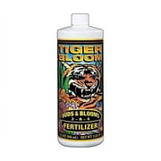 FoxFarm Tiger Bloom Liquid Fertilizer Concentrate - Fast Acting Formula for Vicious Growth with Phosphorus - Encourages Fruit, Flower & Bud Development, NPK 2-8-4 Quart