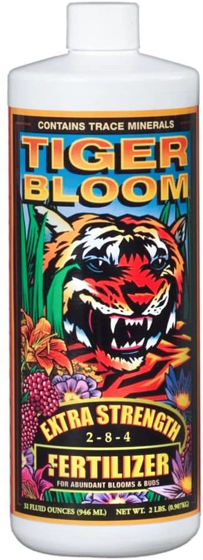 FoxFarm Tiger Bloom Plant Food/ Liquid Fertilizer, 1Quart