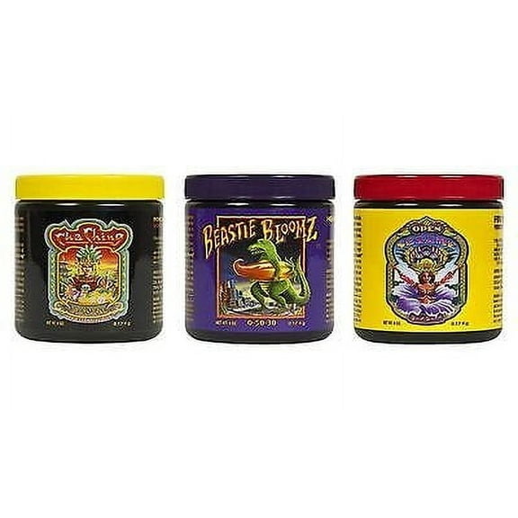 FoxFarm Trio Open Sesame, Beastie Bloomz & Cha Ching Soluble Granular Fertili...