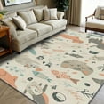 thumbnail image 1 of FoxHouse Living Room Rug 5x7 Area Rug for Dining Room, Non Slip Washable Vintage Rugs for Bedroom Faux Wool Throw Rugs for Farmhouse Home Decor, 1 of 7
