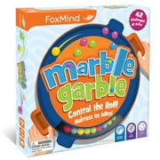FoxMind Games Marble Garble - Family Dexterity Game, Brainteaser, Colorful Challenges, 3 Difficulty Levels, Kids & Family Ages 7+, 1-4 Players