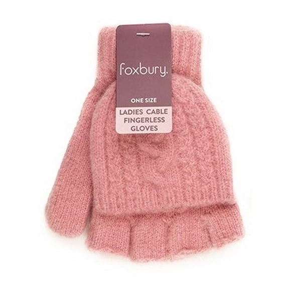 Foxbury Womens Cable Fingerless Gloves