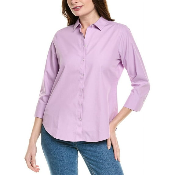 Foxcroft womens Charlie Shirt, 14, Purple