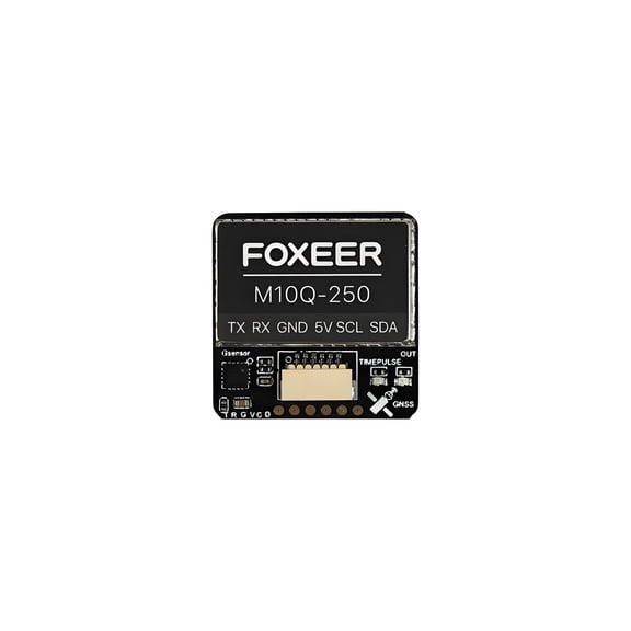Foxeer M10Q GPS Module with QMC5883 Compass and Ceramic Antenna – High-Precision Dual Protocol NMEA/UBLOX, 72 Channels, Fast Lock, Multiple Sizes (120/180/250) for FPV Racing Drones & RC Airplanes