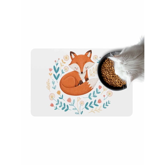 Foxes Animals Doormat Non Slip Diatomaceous Earth Door Mat Absorbent Quick Dry Soft Washable Entrance Rug for Bathroom Laundry Room 16"x24"