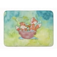thumbnail image 1 of Foxes Bathing Watercolor Machine Washable Memory Foam Mat, 1 of 1
