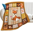 thumbnail image 1 of Foxes Blanket for Girl Woman Just A Girl Who Loves Foxes Throw Blanket for Kids Soft Plush Cozy Fox Bedroom Decor Flannel Blanket Gifts for Adults Couch Sofa 50"X60", 1 of 6