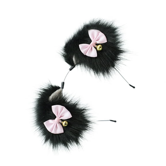 Foxes Ears Tail Furry Dog Ears Headbands Dog Tail Halloween Cosplays Party Dog Costume Accessories for Kids Adults Gifts