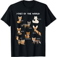 thumbnail image 1 of Foxes Of The World Funny Fox Animals Educational Unisex T-Shirt for Men Women Kids, 1 of 5