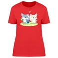 thumbnail image 1 of Foxes Playing With Dirt T-Shirt Women -Image by Shutterstock, Female Large, 1 of 2