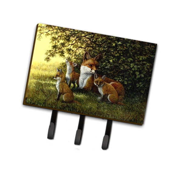 Foxes Resitng under the Tree Leash or Key Holder