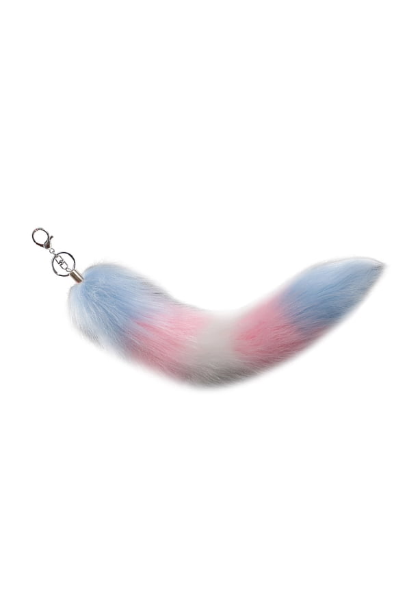 Foxes Tail Keychain Furry Wolf Tail Keyring Cosplays Toy Foxes Costume Bag Hangings Charm Pendant Handbag Accessorise