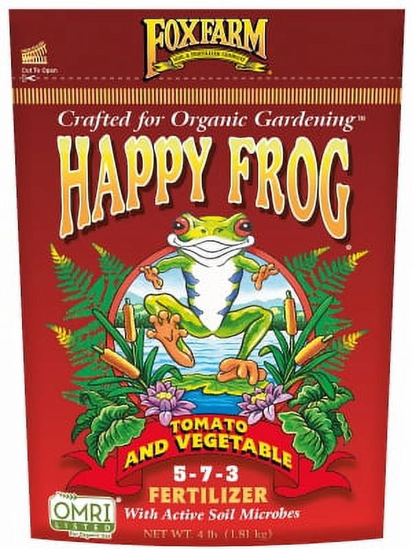 Foxfarm 4 LB Happy Frog Tomato & Vegetable Fertilizer pH Balanced With, Each