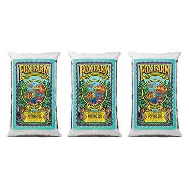 Foxfarm Ocean Forest Garden Potting Soil Bags 6.3-6.8 pH, 1.5 Cubic Feet, 3 Pack