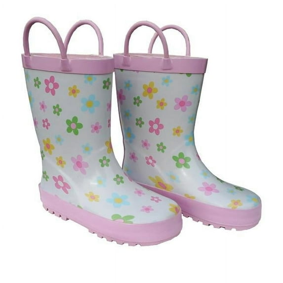 Foxfire FOX-600-52-7 Childrens Pastel Posies Rain Boot - Size 7