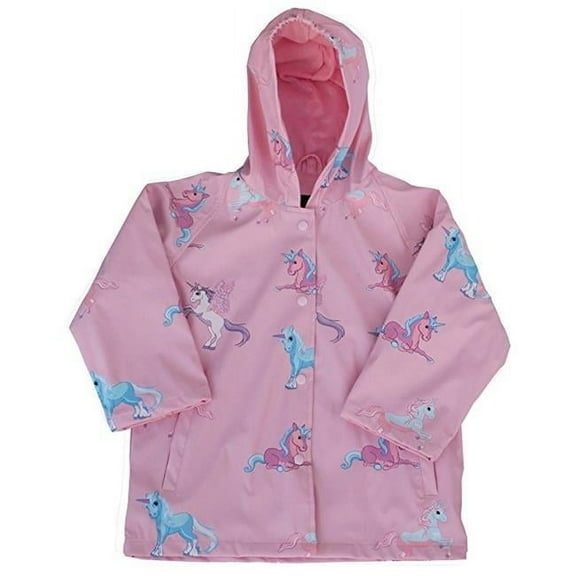Foxfire FOX-601-47-10 Childrens Unicorn Raincoat, Pink - Size 10