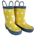 thumbnail image 1 of Foxfire FOX-600-55-10 Childrens Yellow Polka Dot Boot - Size 10, 1 of 1