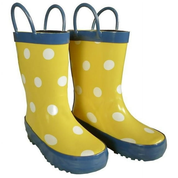 Foxfire FOX-600-55-11 Childrens Yellow Polka Dot Boot - Size 11