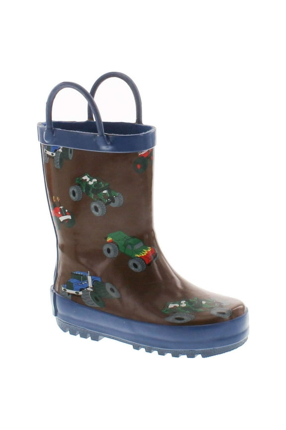 FOX-600-60-12 Childrens Brown Monster Trucks Boots - Size 12