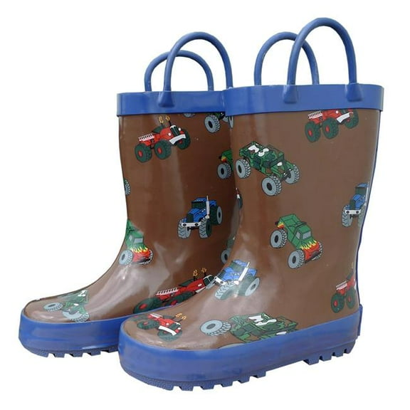 Foxfire FOX-600-60-2 Childrens Brown Monster Trucks Boots - Size 2