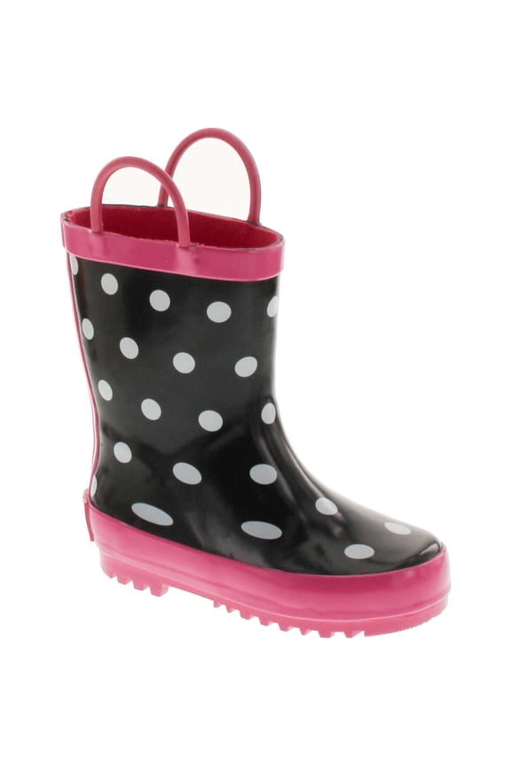 FOX-600-92-13 Childrens Black & White Rain Boot - Size 13