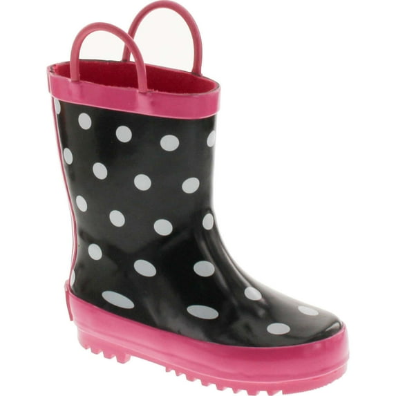Foxfire FOX-600-92-13 Childrens Black & White Rain Boot - Size 13